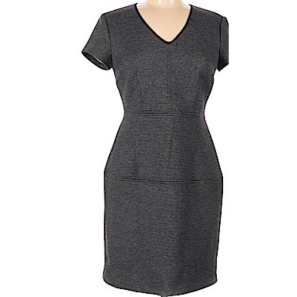 ANDREW MARC SCUBA SHEATH CASUAL KNEE LENGTH DRESS WOMEN'S SIZE 6 PETITE - Picture 16 of 16